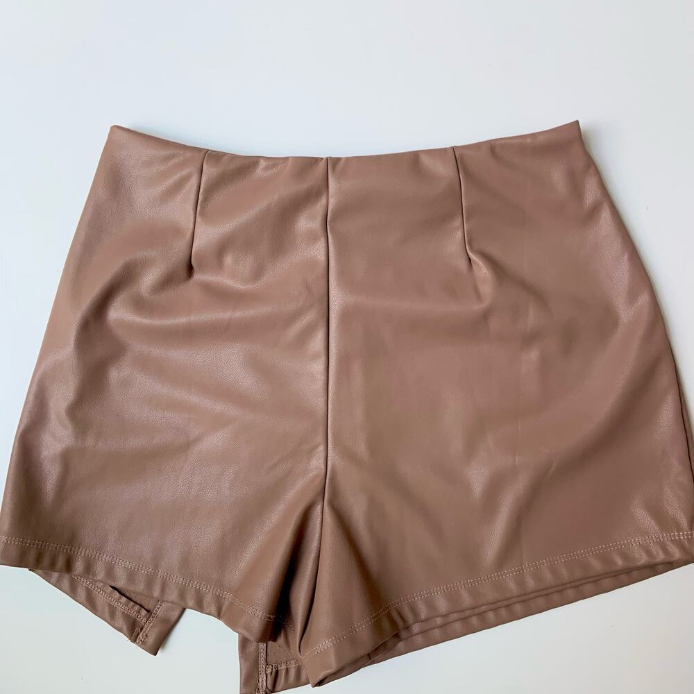 Haute Monde Nude Pink High Waisted Mini Skirt / Skort Women's sz Medium - Picture 8 of 9